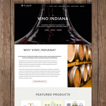 Vino Indiana.com- Premium + Wordpress Website Design
