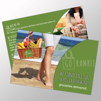 Go Ramble - Postcard Design