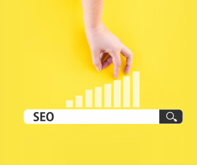 Hand reaching for SEO growth