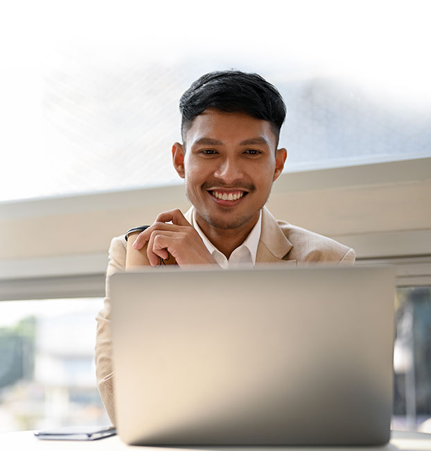 Man on laptop