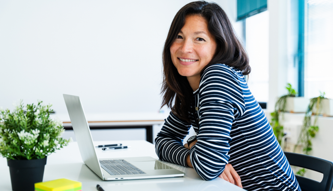 Woman at laptop