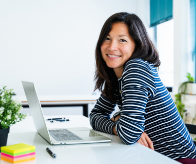 Woman at laptop